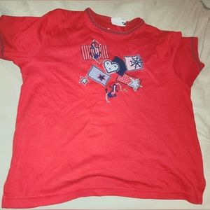 Bon Worth Small Female Natical red short-sleeve t-shirt.